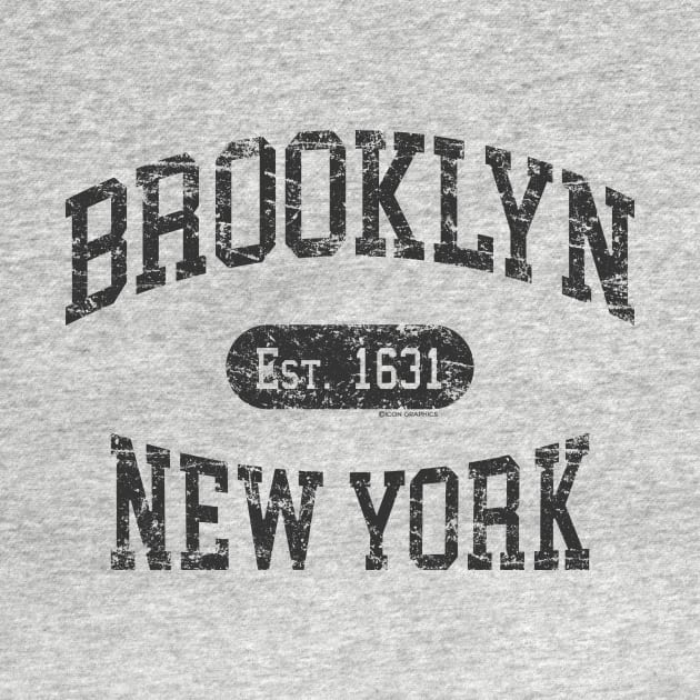 Brooklyn NY Vintage Distressed Retro Print by FireflyCreative